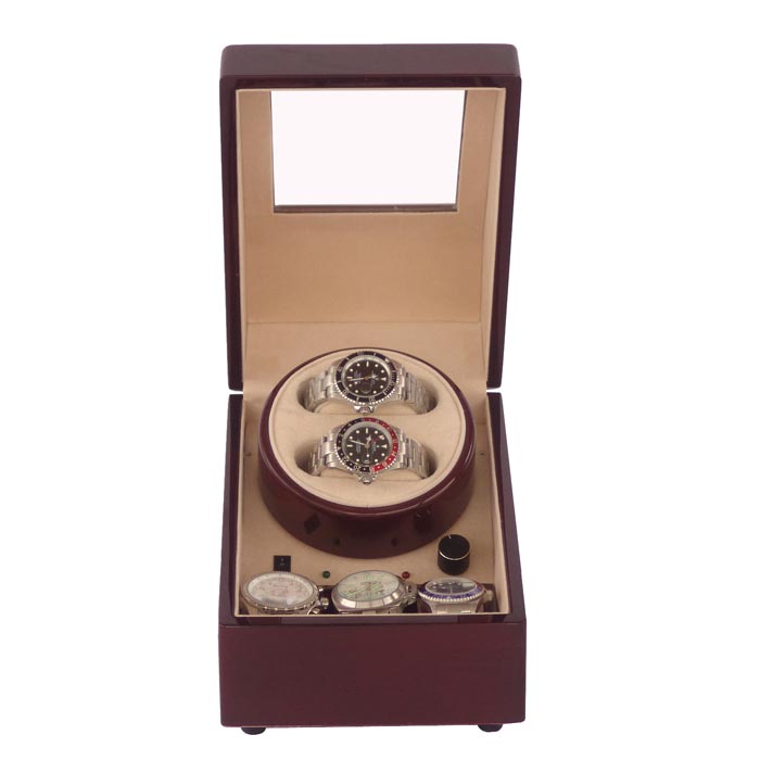 OEEA Dual Watch winder with 3 watch storage TWB202