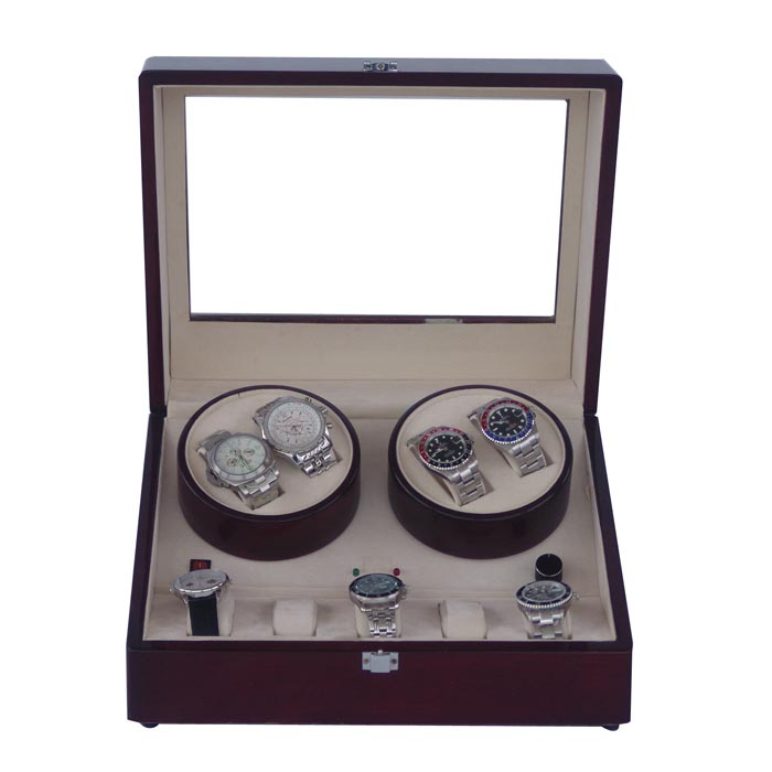 OEEA 4 Watch winder with 3 watch storage TWB204